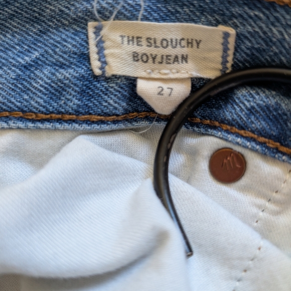Madewell Womens 27 The Slouchy BoyJean Streetwear Classic Preppy Academia Denim - Picture 7 of 8